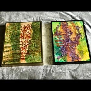 Acrylic Collages by Dallas artist Ken Adair